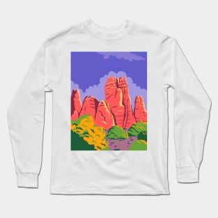 Canyonlands National Park in Moab Utah Utah United States WPA Poster Art Color Long Sleeve T-Shirt